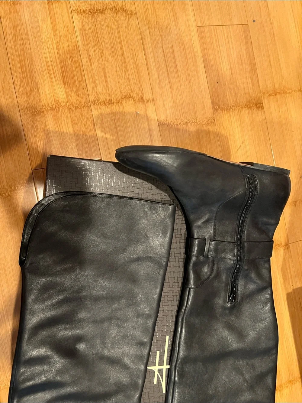 Cole Haan Black Leather Over-the-Knee Boots